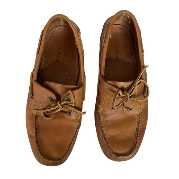 L.L. Bean Mens Loafers Shoes Brown Slip On Size 9 D - Picture 3 of 10
